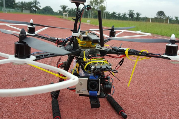 Horizontal calibration for drone