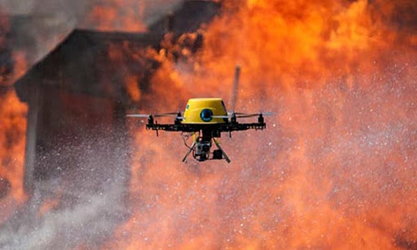 Australian wildfire rescue drone