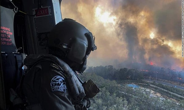 Rescues from around the world on Australian wildfires